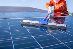 solar panel cleaning